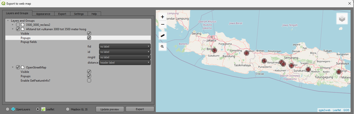 QGIS2Web – Webmapping techniek